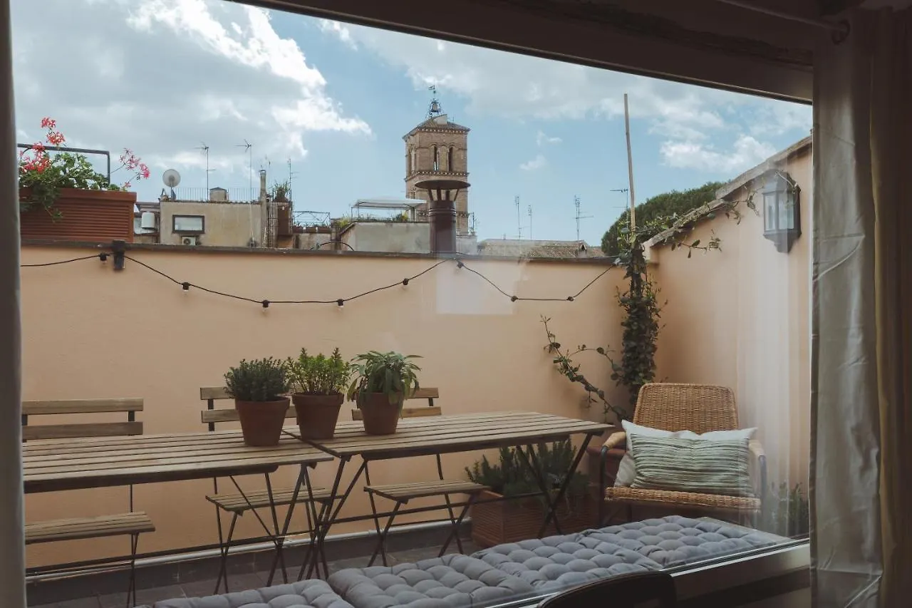 Amazing Penthouse With Terrace And Rooftop In Trastevere Řím 0*,  Itálie