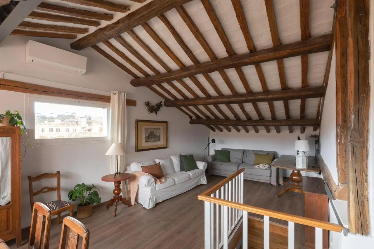 Amazing Penthouse With Terrace And Rooftop In Trastevere Рим